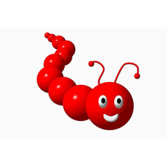 卡通毛毛虫素材