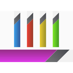 现代简约PPT元素矢量图