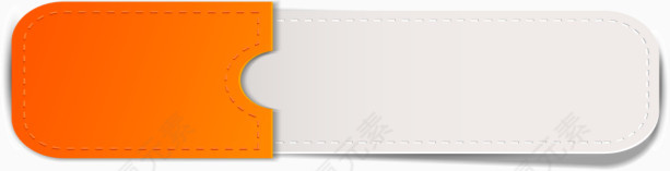 创意时尚的橙色标题文本框