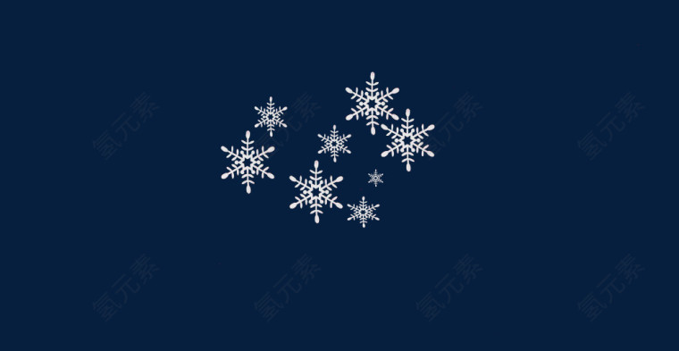漂浮冬日雪花