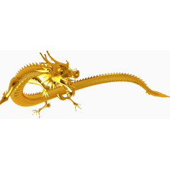 金色飞舞的巨龙