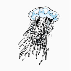 矢量水母素材