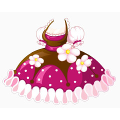 粉色公主蓬蓬裙