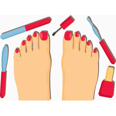 给脚趾涂指甲油