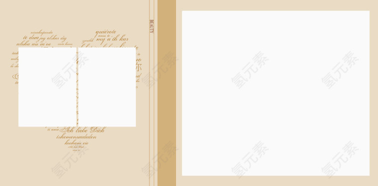 浪漫照片相册底板元素