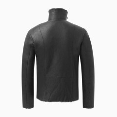 皮毛一体立领男士皮衣