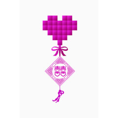 心形浪漫婚礼素材