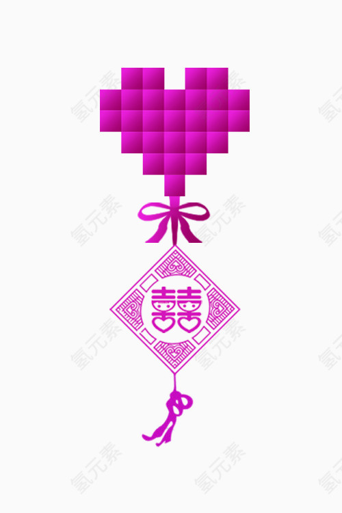 心形浪漫婚礼素材