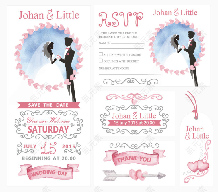 精美婚礼邀请函