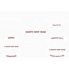 矢量白色新年图案