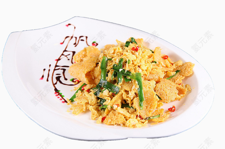 锅巴炒鸡蛋