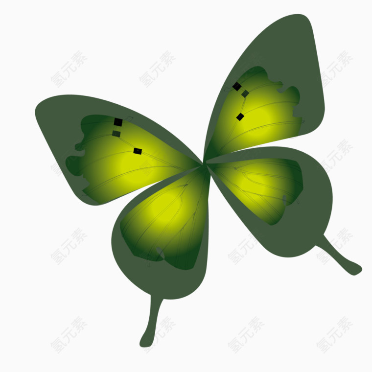 绚丽蝴蝶矢量素材