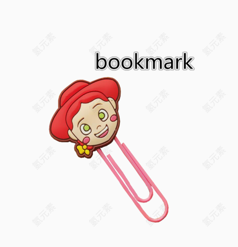 卡通女孩书签