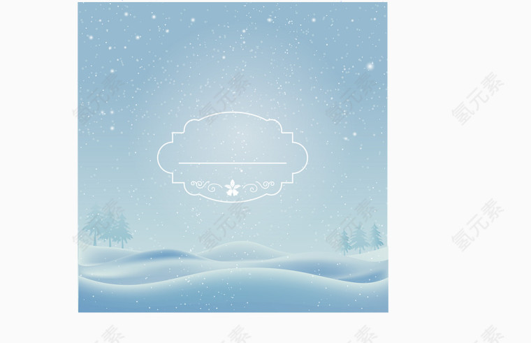下雪场景