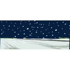 雪景大雪矢量暴雪