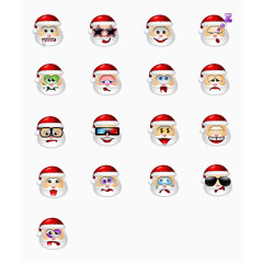 搞怪圣诞老人图标