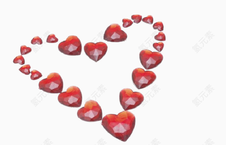 心形宝石图案免扣素材