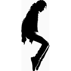 迈克尔杰克逊舞蹈剪影素材