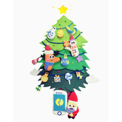 卡通圣诞树