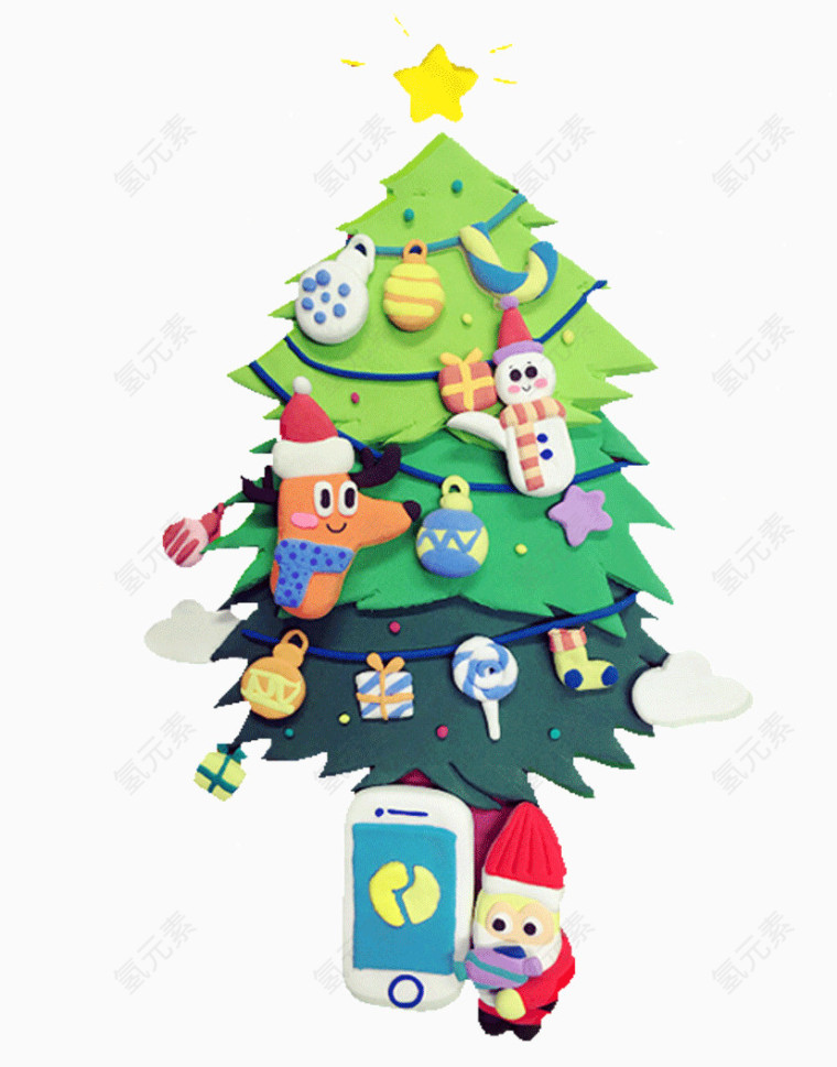 卡通圣诞树