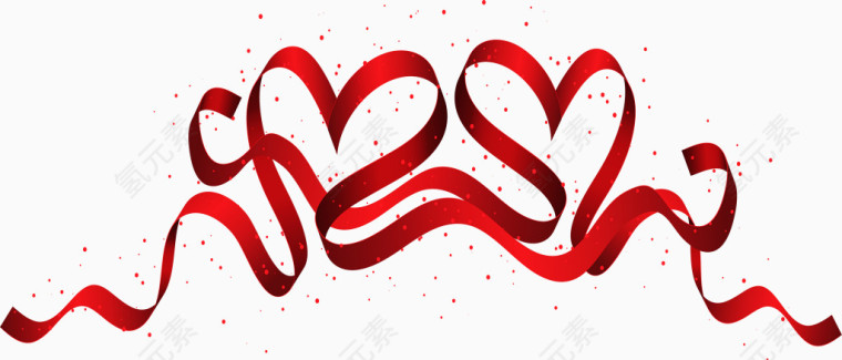 飘扬晚会红丝带