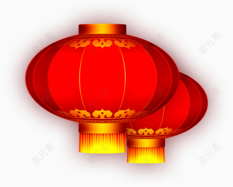 灯笼，红色，淘宝素材