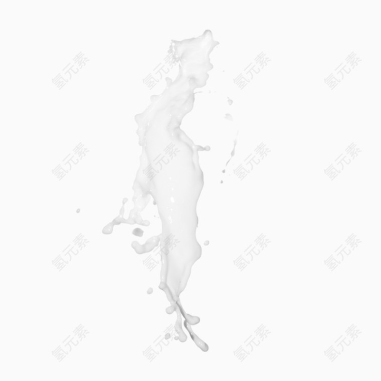 牛奶水溅图
