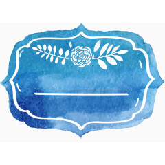 矢量创意设计蓝色标牌图像