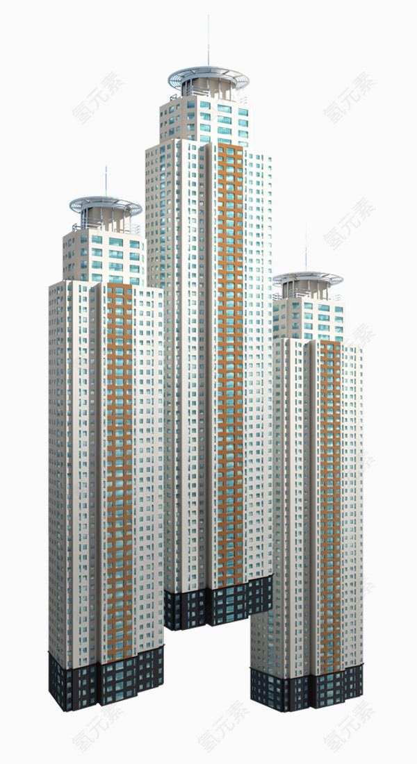 城市高楼建筑免抠素材