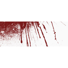 暗红色漂亮飞溅血迹