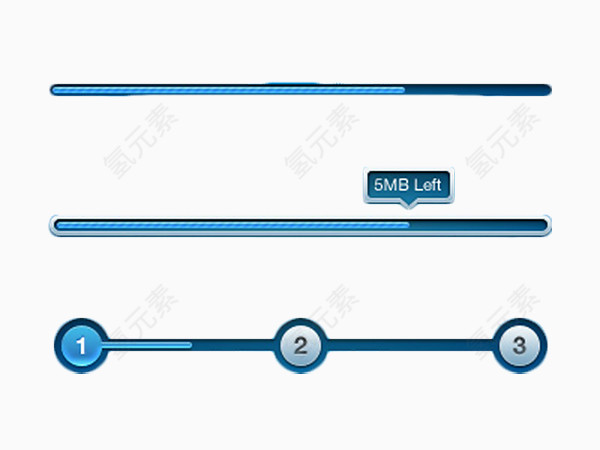 下载进度条psd素材