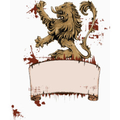 霸气狮子装饰矢量图片