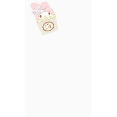 食物里的卡通小兔子