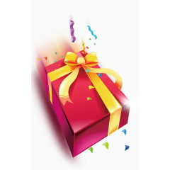 唯美精美炫光礼盒蝴蝶结彩带