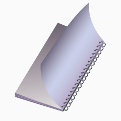 矢量立体笔记本纸张记录纸