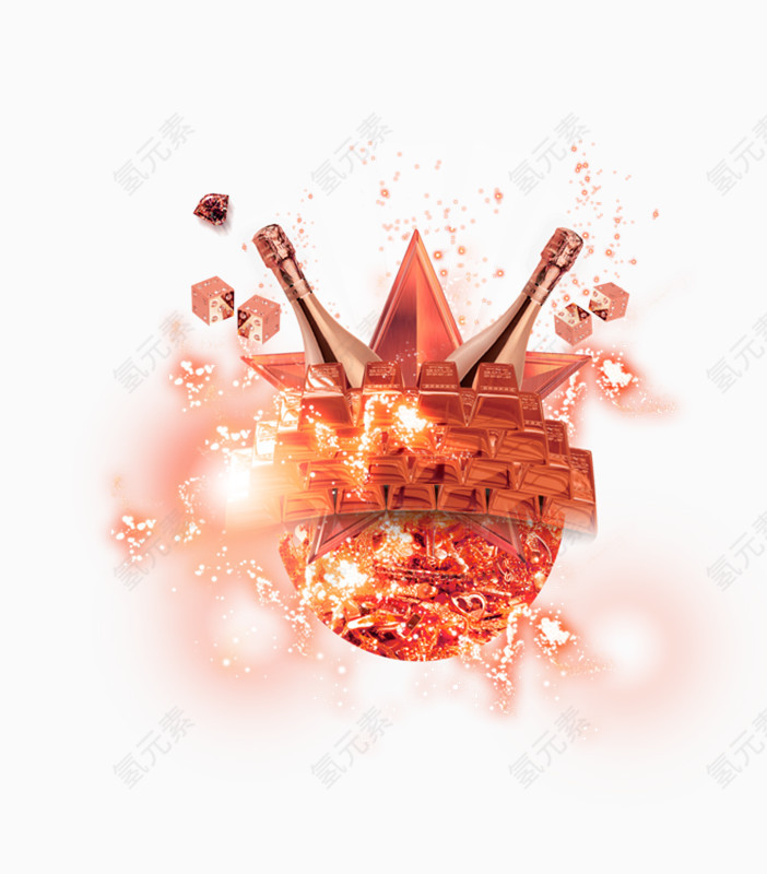 创意的奖杯徽章