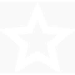 黑白单色手绘五角星线条