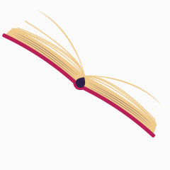 矢量翻开的书本