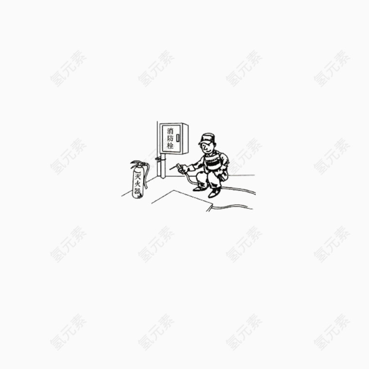 用电安全简笔画