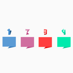 矢量创意数字目录边框素材