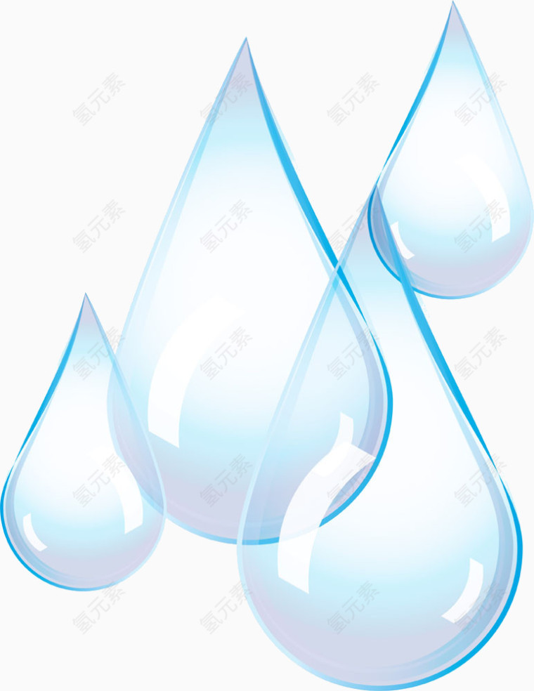 蓝色水滴