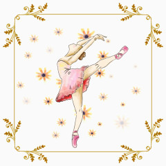 矢量芭蕾舞舞者