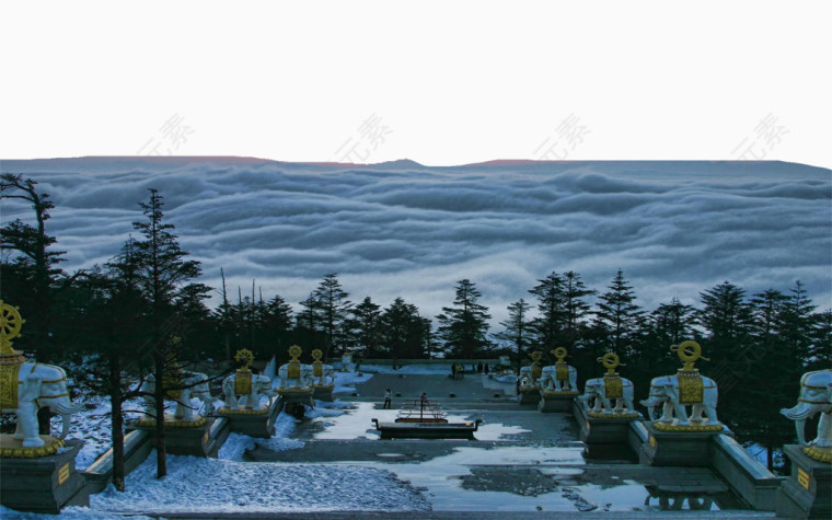 冬季峨眉山