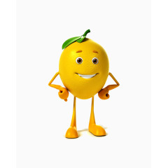 卡通柠檬人物