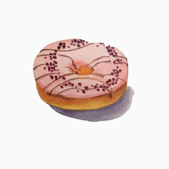 马卡龙手绘画素材图片