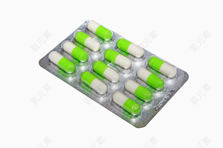 绿色药片胶囊