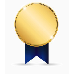 金色的圆形奖牌