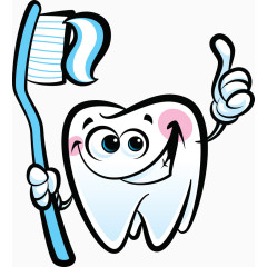 牙齿卡通图