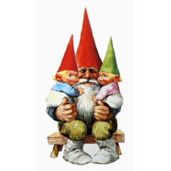 圣诞老人与两个小孩