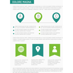 矢量数据对比模式绿色宣传册